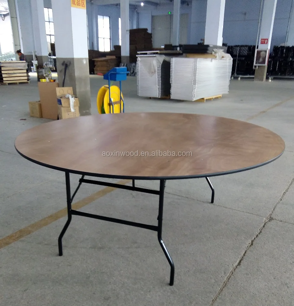 Catering round folding table