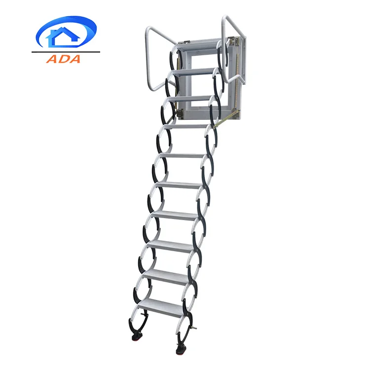 Carbon Steel Movable Collapsible Ladder Supplier Attic Access Door with Ladder