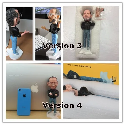 18cm resin material doll for apple CEO Steve Jobs figure Artificial Sculpture Souvenir mini dolls action