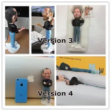 18cm Steve Jobs figure resin crafts Artificial Sculpture Souvenir wear glasses