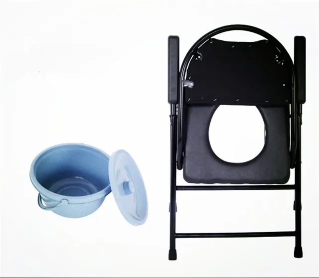 Rehabilitation Therapy Supplies Emountable Steel Toilet Commode Wheel Chair Best Price