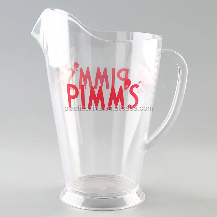 Plastic Drink Pitcher Plastic Stackable Beer Pitcher Jug For Bar Transparent Plastic Beer Pitcher