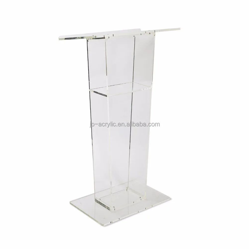 Custom wholesale modern acrylic lectern podium made in china