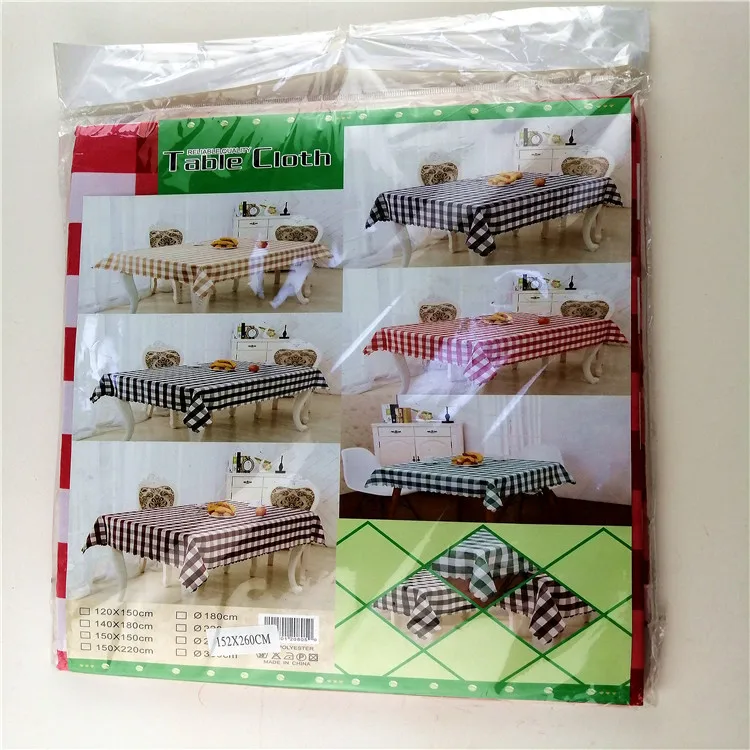 
E-TEX Rectangle Tablecloth - 60 x 102 Inch - Red and White Rectangular Table Cloth for 6 Foot Table in Washable Polyester 