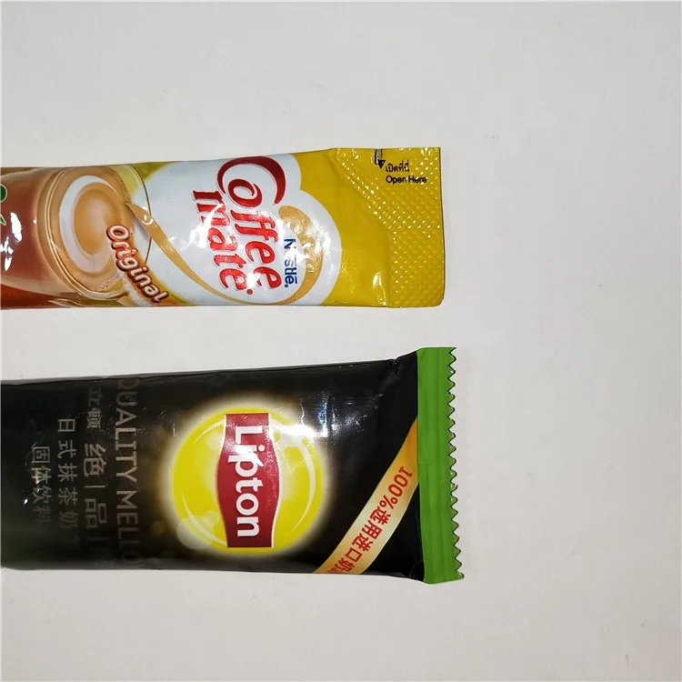 Aluminum Back Sealing Coffee Milk Tea Powder Packaging Bag Stick Pack Film