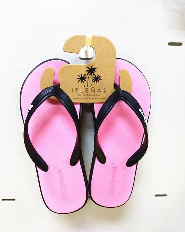 
OEM manufacturer customized kraft flip flops paper cardboard hanger 