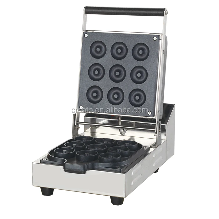delicious snack food cooker waffle 9 donut electric mini donut machine