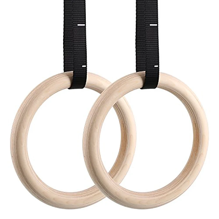 Gym Professional Adjustable Birch Wood Ring For Gymnastics