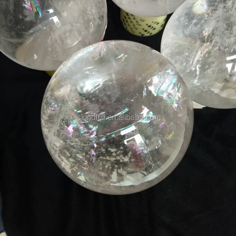 Ornament natural crystal rock clear quartz crystal sphere ball for sale