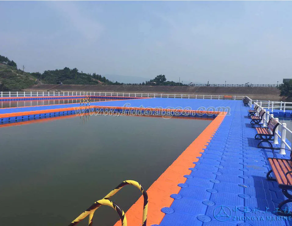 swimming pool HDPE floating pontoon cube float dock bridge platform easy installed