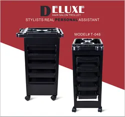 beauty hairdressing Red plastic bestselling cheap rolling Salon Trolley