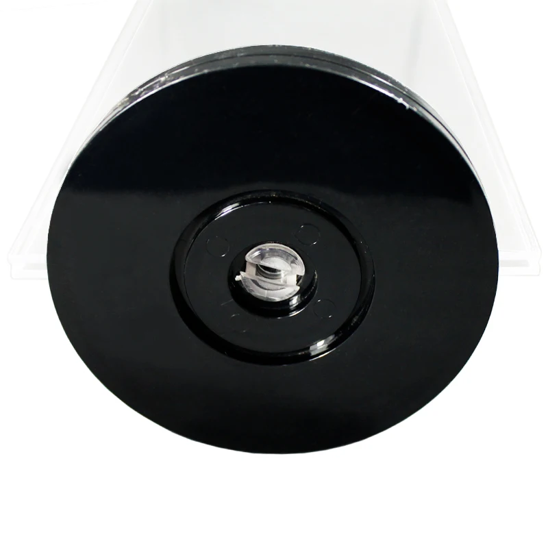 wholesale pop clear acrylic rotating card display stand 3 sides sign holder