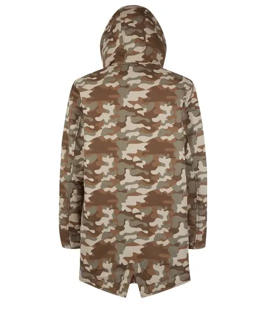 
Wholesale Casual Long Hooded Mens Cotton Jacket With Pockets 