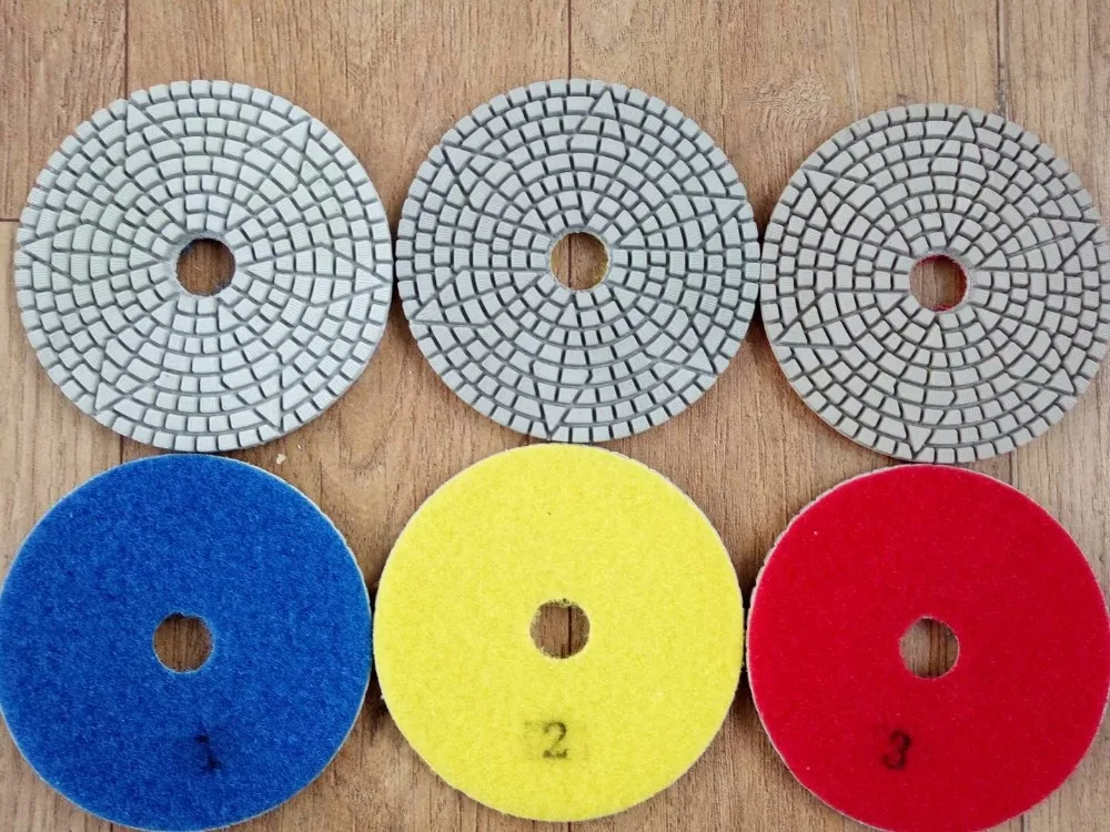 Premium Formula 3 Steps Wet Diamond Polishing Pads