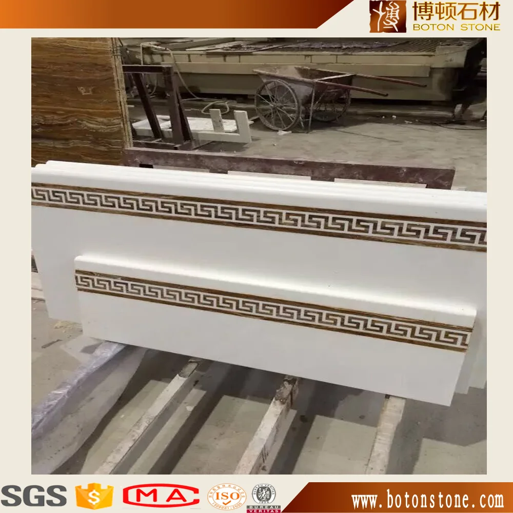 Chinese Nano glass stone floor border for indoor decoration/ edging border stone