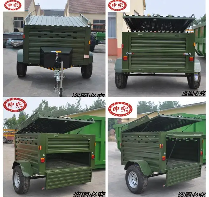 Galvanized Small Car Transporter Dolly Carrier Box Trailer