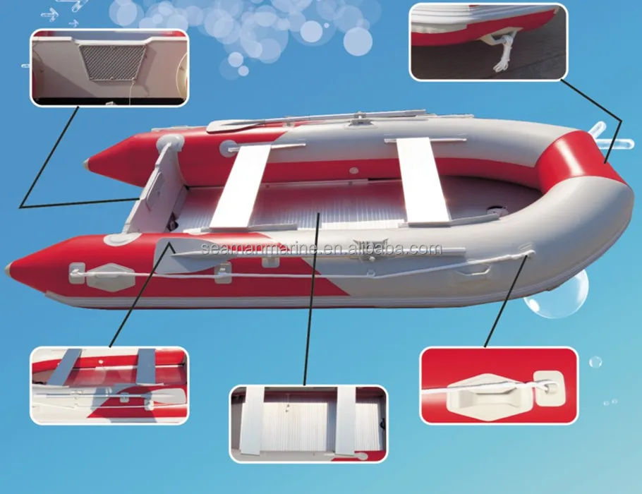 Весельная лодка высокого качества из Китая, дешевая надувная лодка из ПВХ для рыбалки из алюминия, понтон из жесткой резины, Военный патруль, лодка со знаками Зодиака