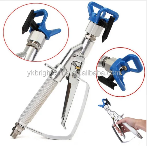 3600PSI 248bar straight Airless Spray Gun High Pressure Airless Inline Paint Swivel Spray Gun with 517 Spray Tip For Power Tool