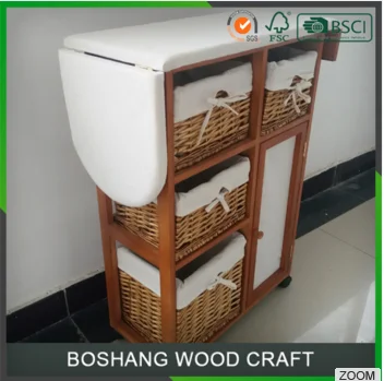 Hat Sale folding ironing board with wicker drawers