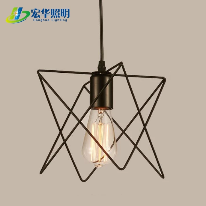New popular fashion Nordic retro bird cage iron wire pendant light for decoration