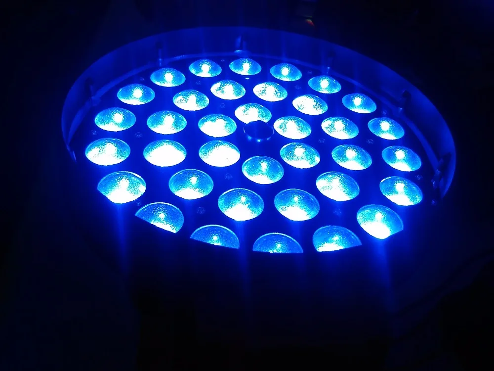 Zoom wash beam light 18w светодиодное освещение rgbwa + uv 6 в 1 36 шт. полноцветное dmx