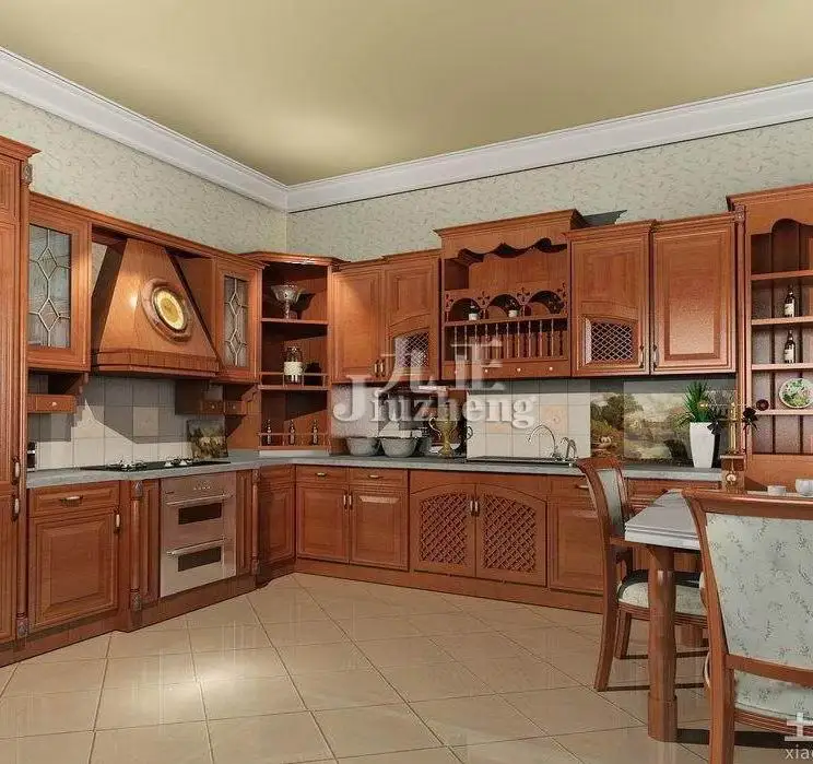 modern soild wood wooden kitchen cabinet design