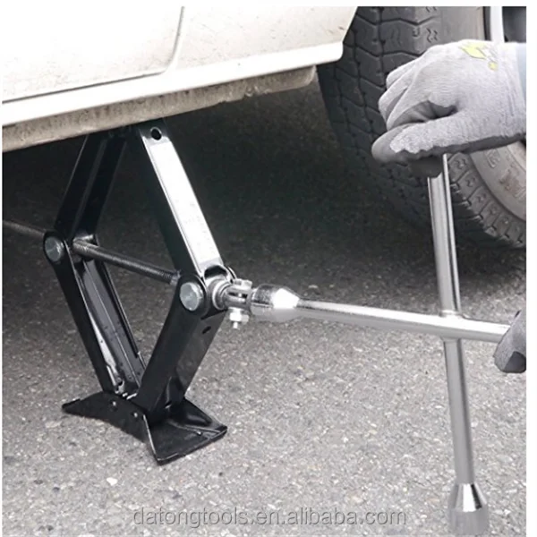 1/2' Scissor Jack Adapter Parts For Use With Drill/Wrench/Tire Iron To Accelerate labor saving quick lift