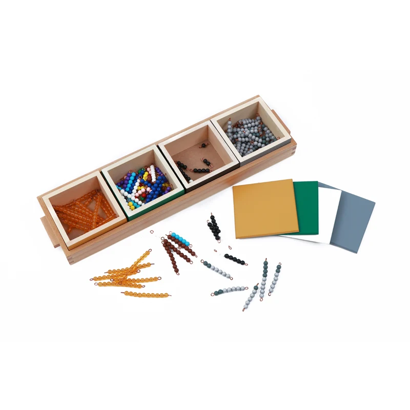 Wooden educational Montessori Materials Math Toys Subtraction Snake Game