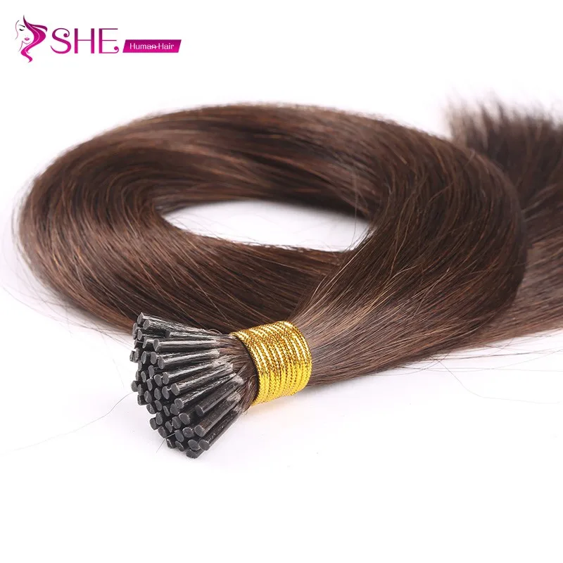 
BeautymaxHair Italian keratin glue red straight brazilian flat tip hair extensions 