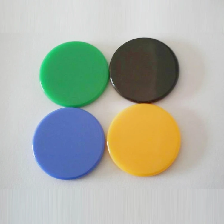 plastic colored auto security token