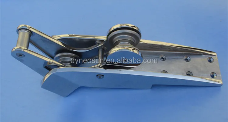 stainless steel marine bow roller for bruce anchor, delta anchor