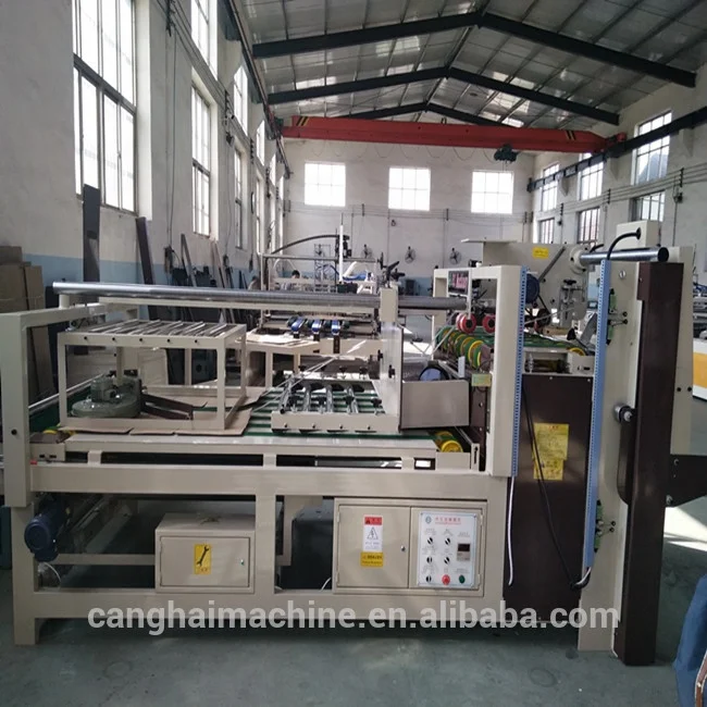 semi-automatic folder gluer machine/carton box folding gluing machine/corrugated box folder gluer
