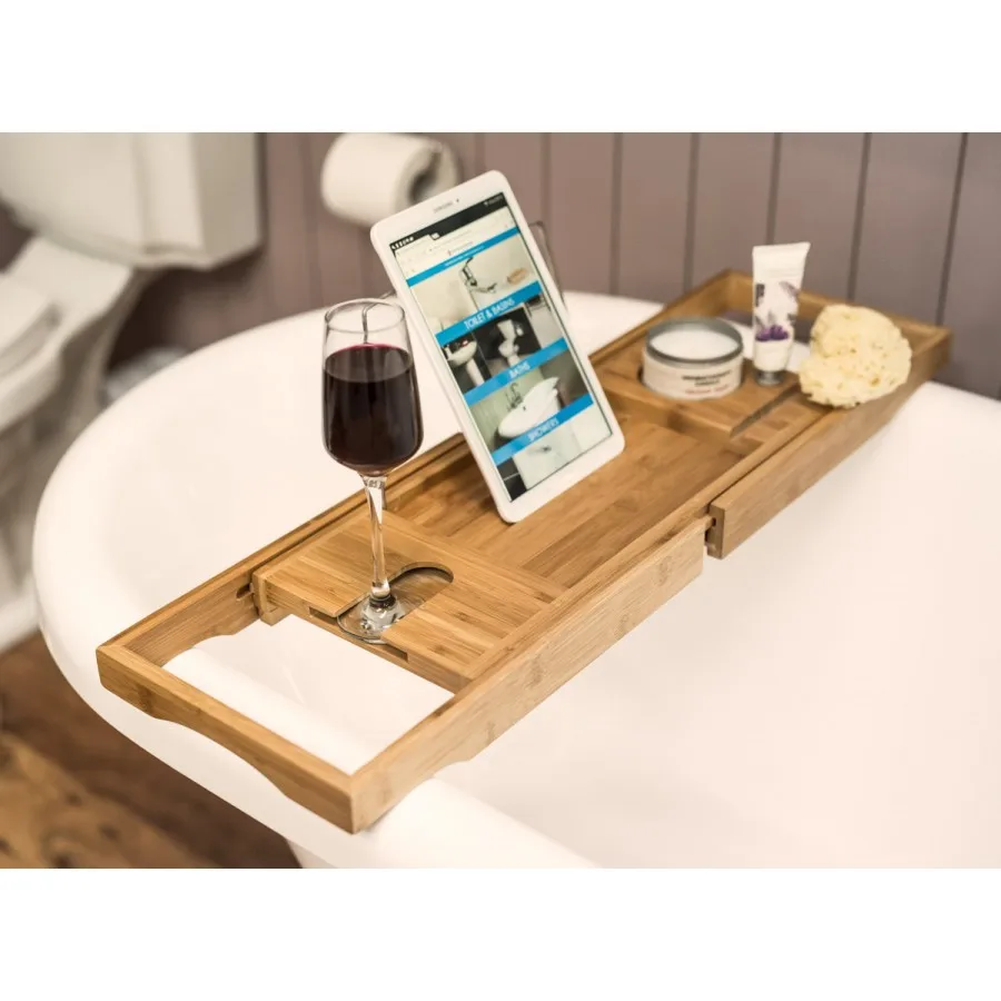 
Hot Sale Deep Cheap Slate Portable Camping Wooden Bamboo Shower Bathtub Tray 