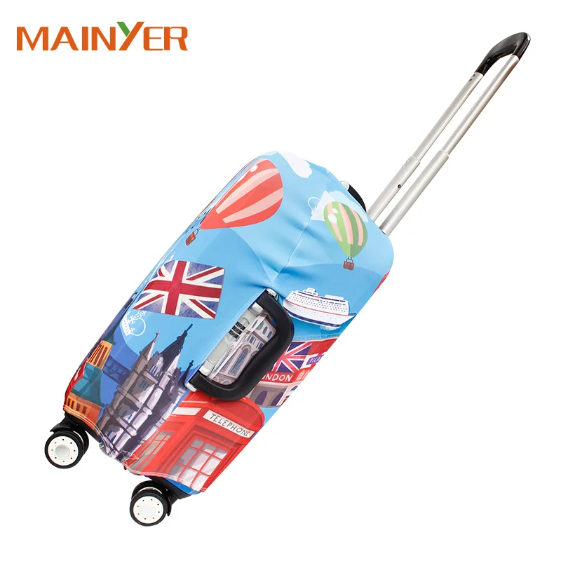 
Polyester Spandex Waterproof PVC Suitcase Protective Luggage Cover 