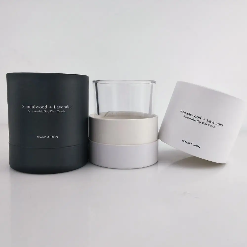 custom cylinder packaging for candle containers