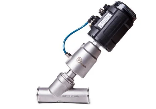 Stainless Steel Penumatic Intelligent threaded angle seat Valve Proportional control valve