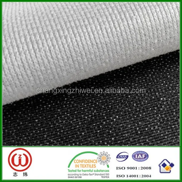 Оптовая продажа трикотажные термоклейкого подкладочного W282 ткани для готовой одежды instudry