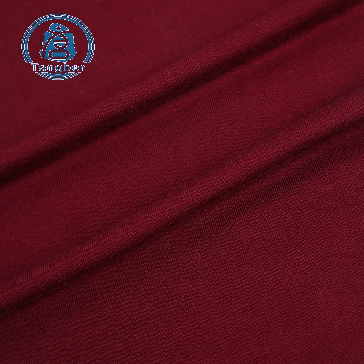 Wholesale cheap price OE yarn rayon spandex jersey knitted fabric for shirts