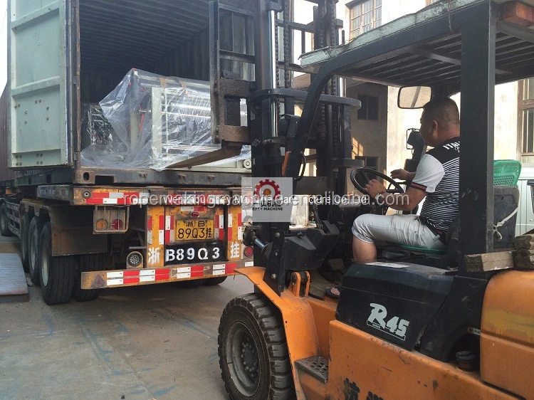 automatic pp woven sack bag cutting machine