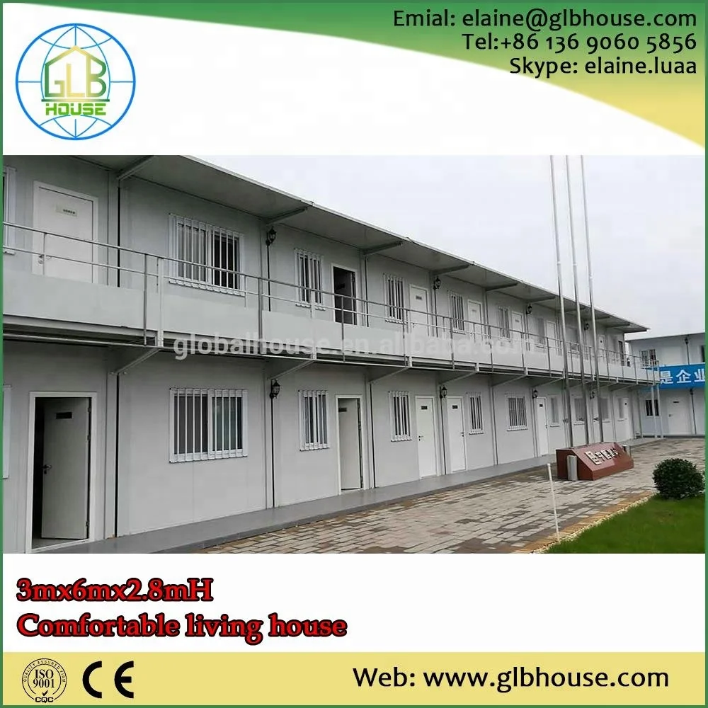 No need crane fast install cheap portable prefab prefabricated container house for labour camp