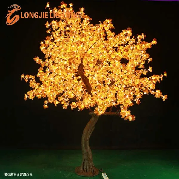 2544 led 3m high simulation led maple tree light for Christmas decorations