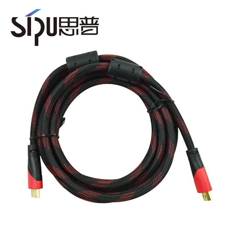 SIPU 1.4 В Кабель HDMI 30awg-24awg ccs al фольга с двумя феррита и nylong щит 24 К золото подключается HDMI