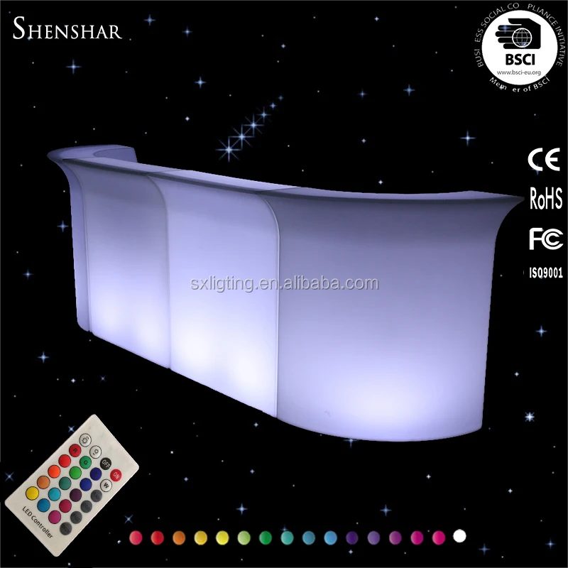 
Cheap glowing bar furniture LED portable bars/LED counter top bar/Portable LED light bar counter 