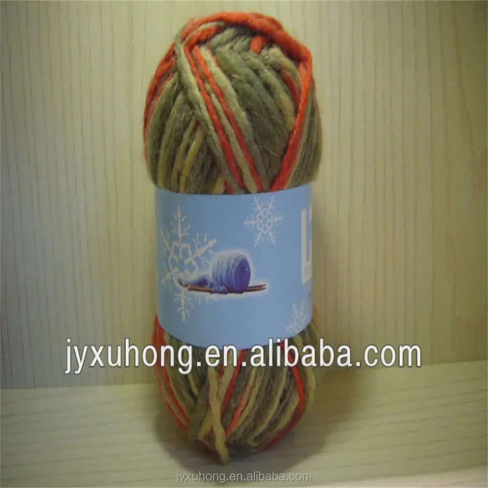 
fancy big-belly wool yarn for loomage 