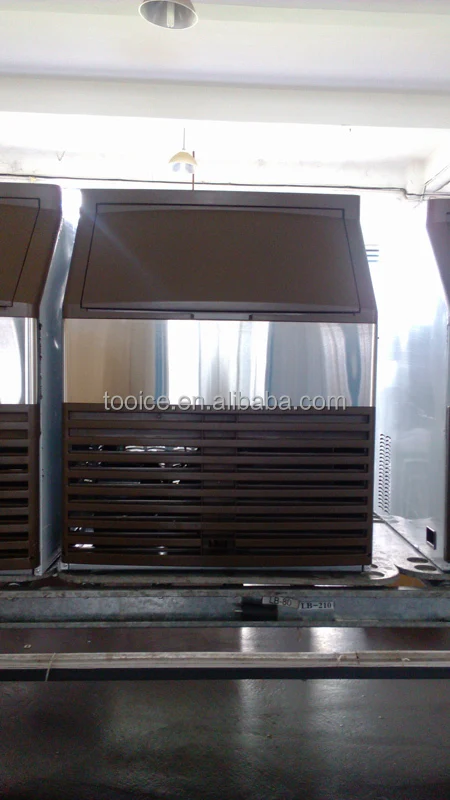 Manufacturing plant with ice machine for hotel use, ice cube