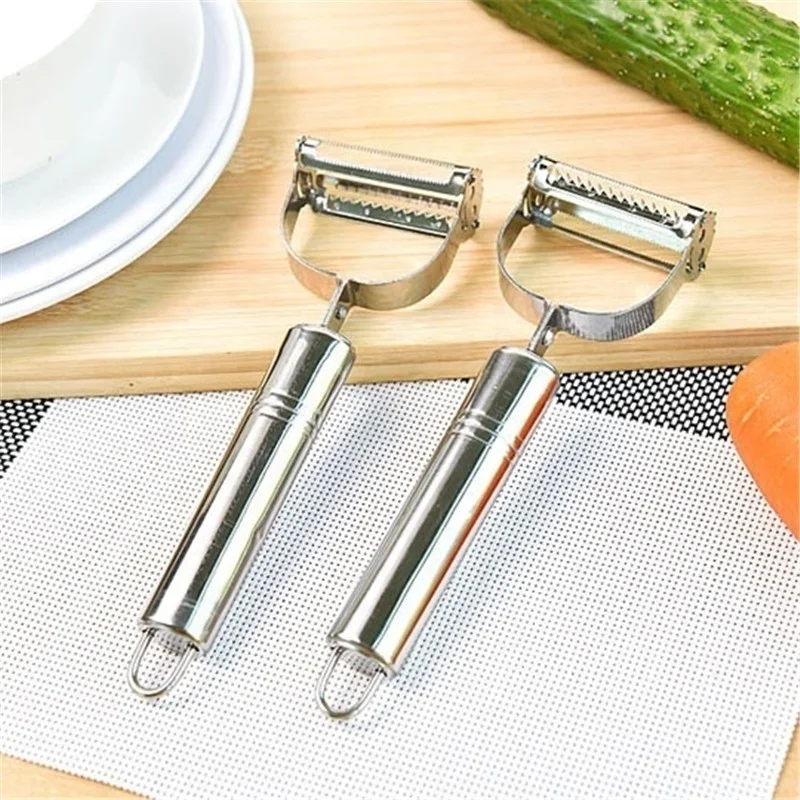 FY Hot Sale 1pc Fashion Stainless Paring Knife Fruit Peeler Grater Vegetable Slicer Kitchen Tools Supplies Accessories