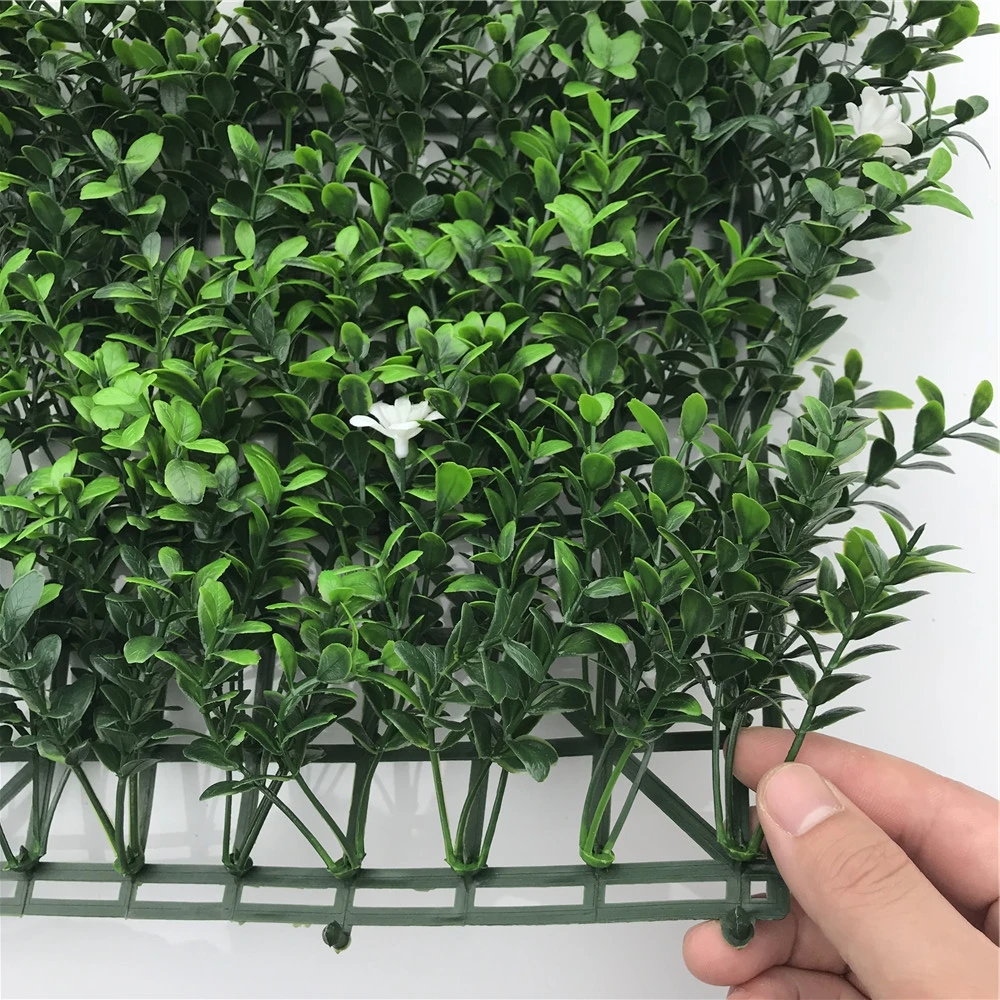 Exterior decoration panels wall hedge pe fence panel grass artifical boxwood panel