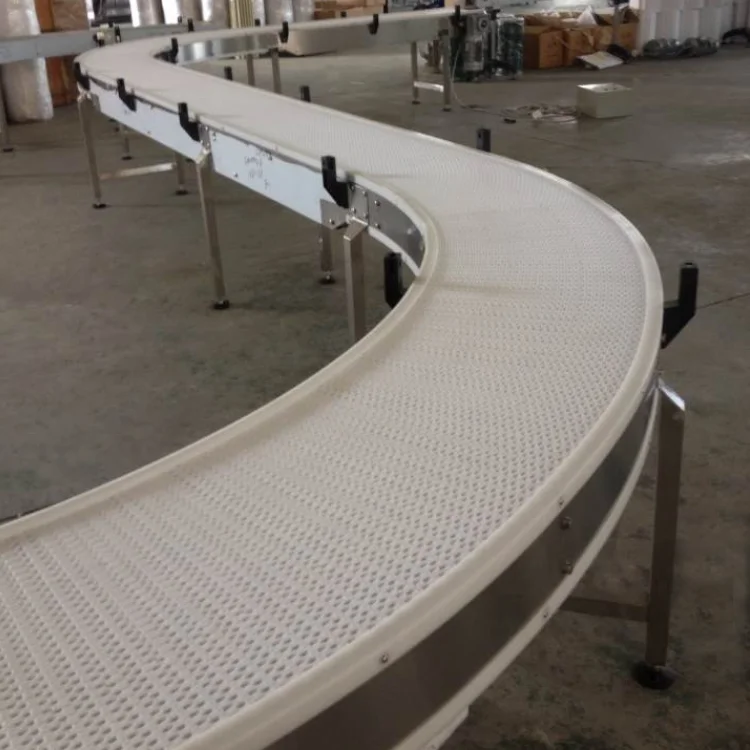 Horizontal Plastic Mesh Belt Conveyor