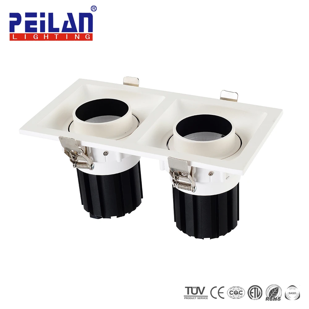 Хорошего качества, ориентированный на Встроенный 180 В 220 В 55 мм вырез COB 12 20 30 ватт светодиодные светильники