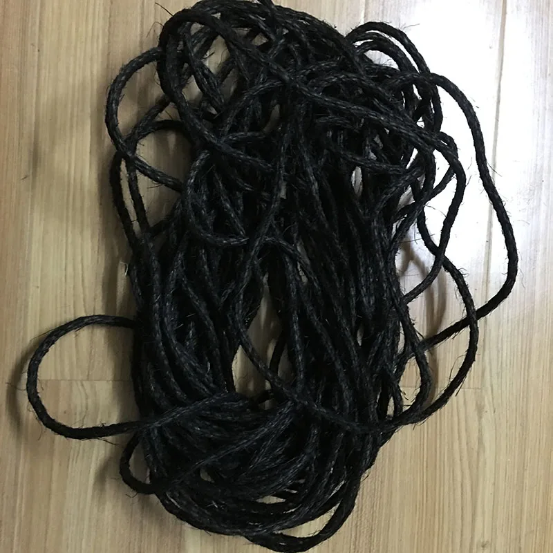black color sisal rope for the packing rope and cat tree
